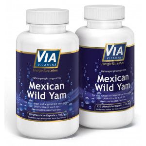 2er Sparpack Mexican Wild Yam, 750mg pro Kapsel, KEIN Extrakt